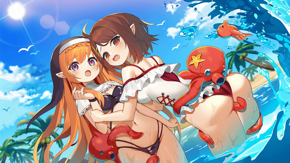 無害なタコと触れ合う2人.jpg